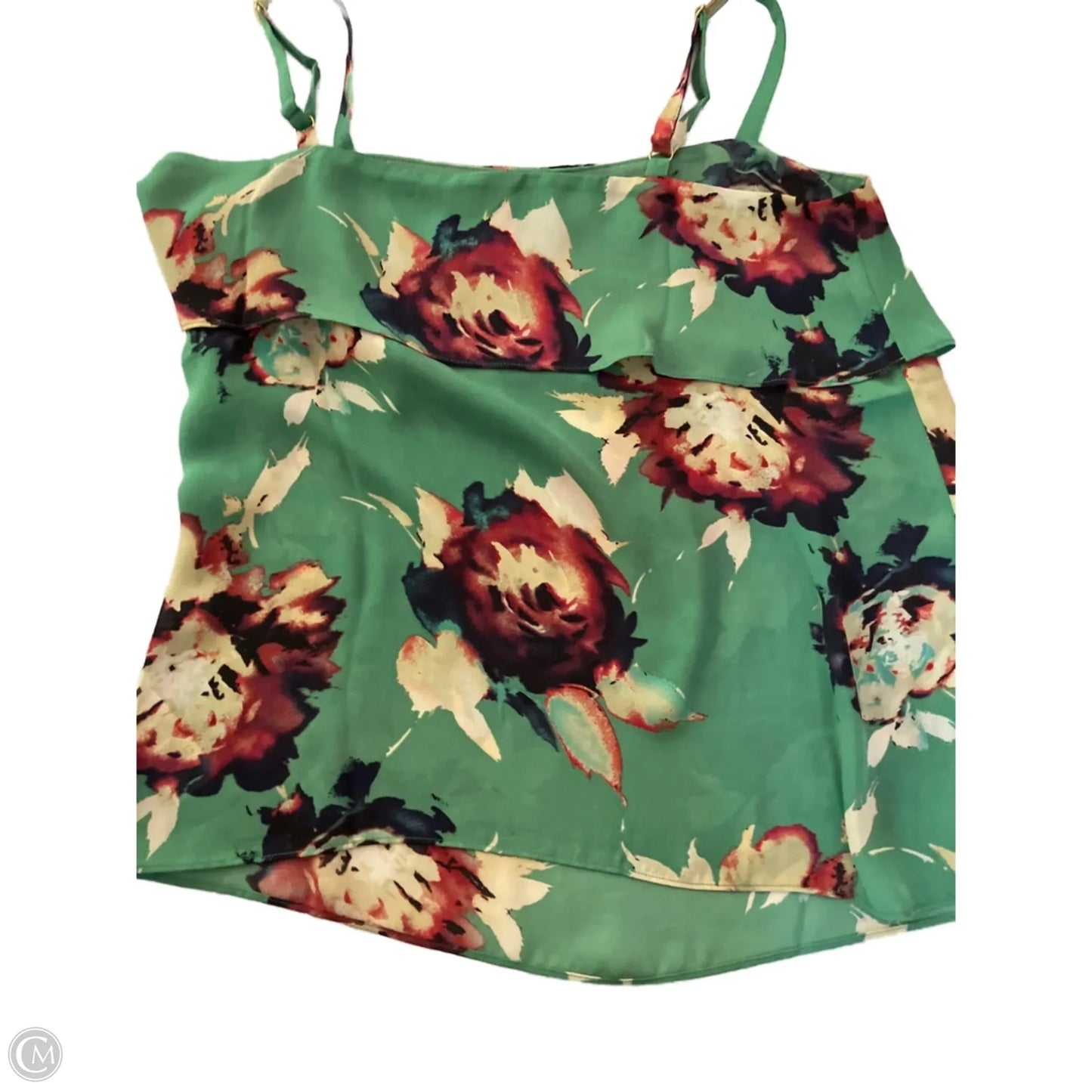 Top Sleeveless By Cabi In Green, Size: S