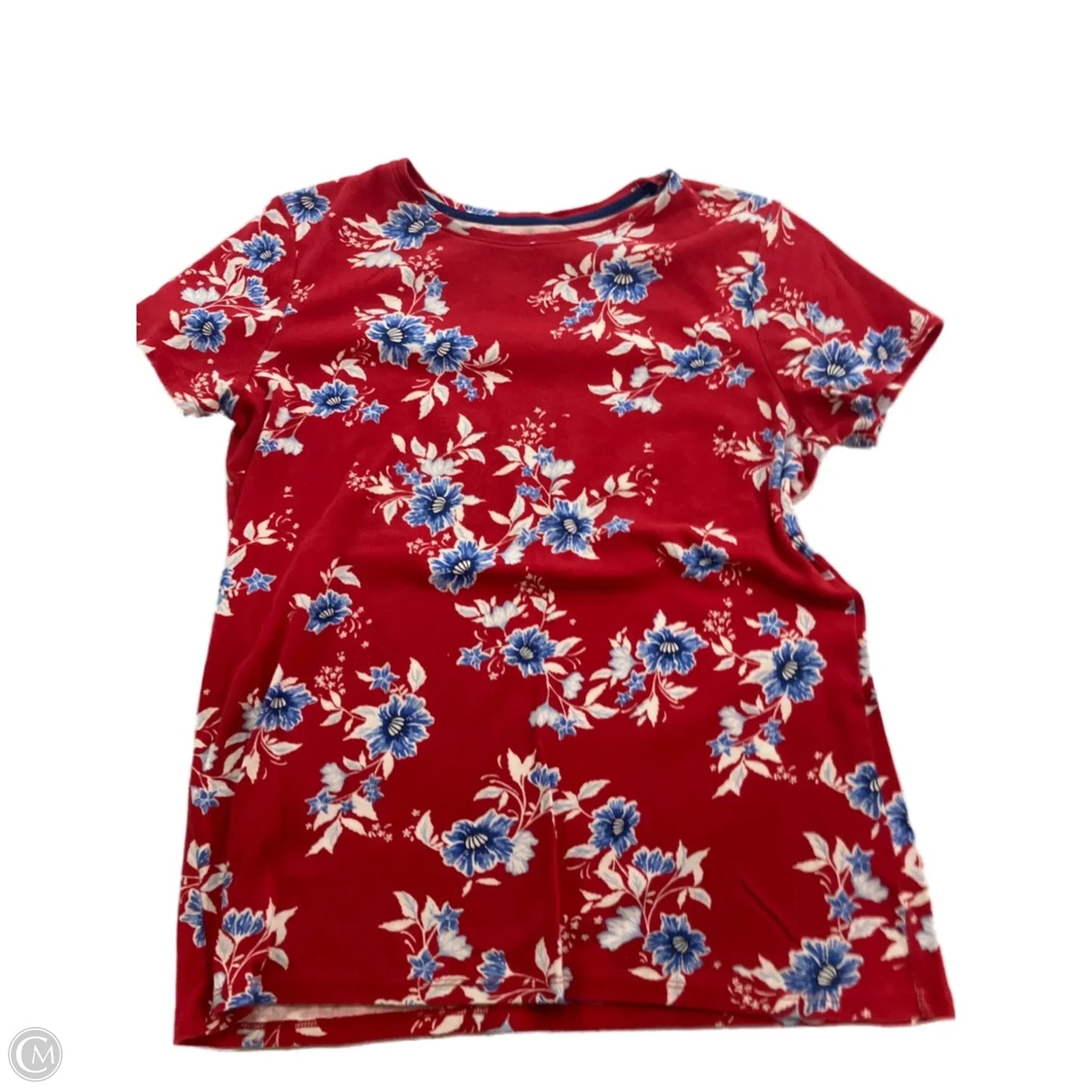 Top Short Sleeve By Croft And Barrow In Red, Size: S
