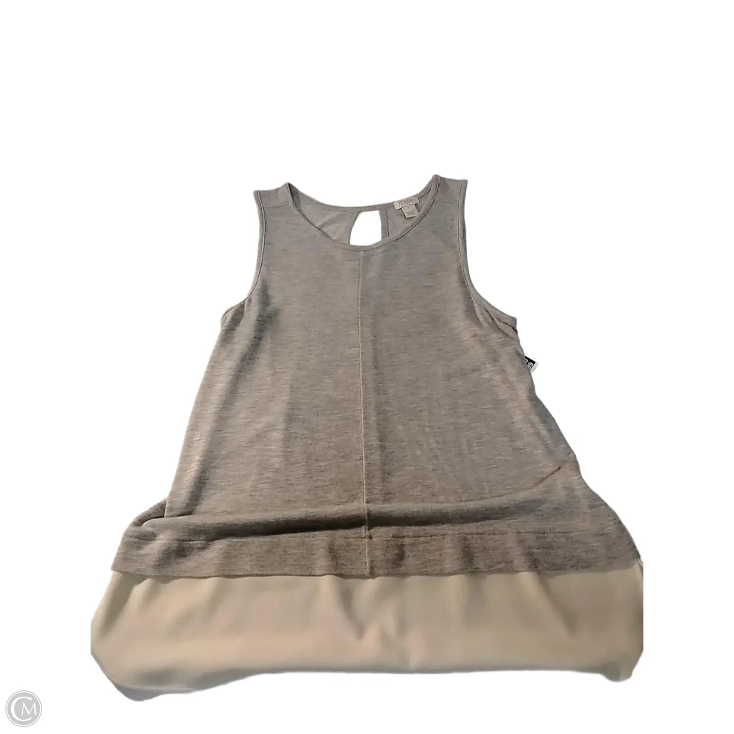 Top Sleeveless Basic By J. Crew In Grey, Size: M