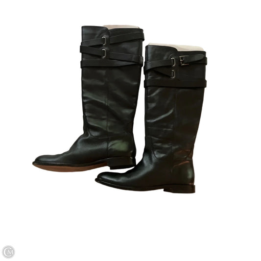 Boots Mid-calf Flats By Coach In Black, Size: 7