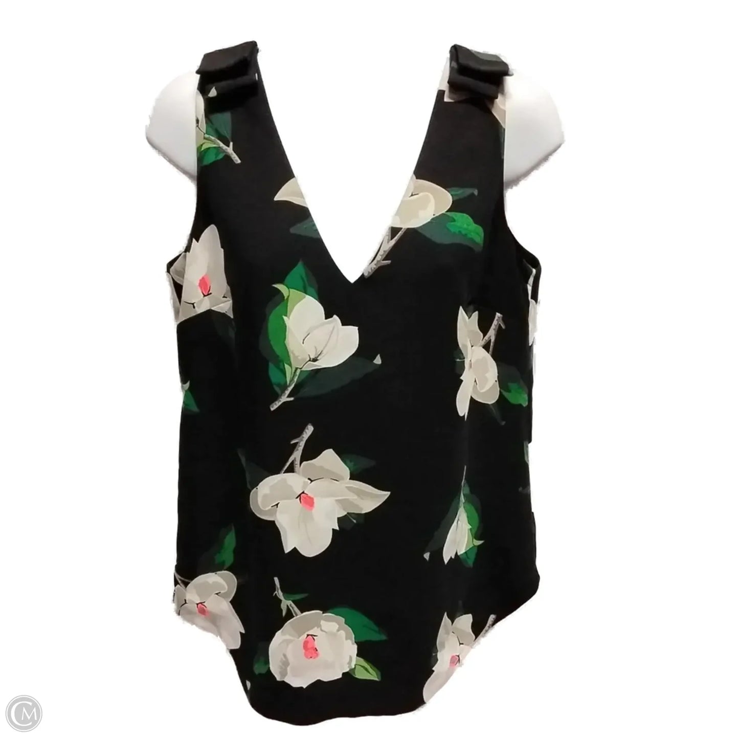 Blouse Sleeveless By Banana Republic In Black, Size: S