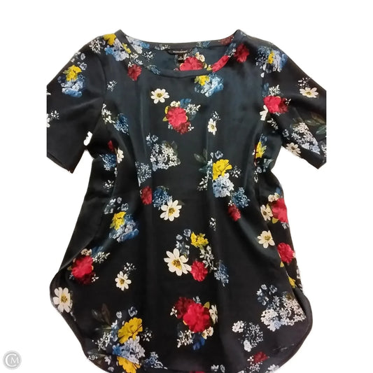 Blouse Short Sleeve By Banana Republic In Blue, Size: M