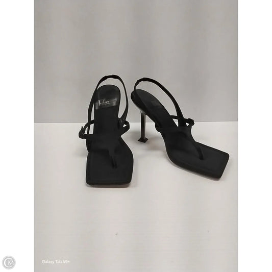 Sandals Heels Stiletto By Steve Madden In Black, Size: 8
