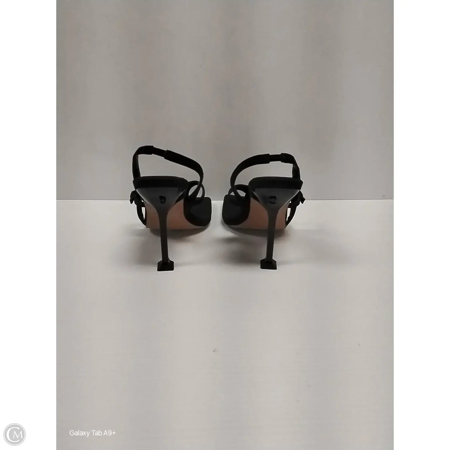 Sandals Heels Stiletto By Steve Madden In Black, Size: 8