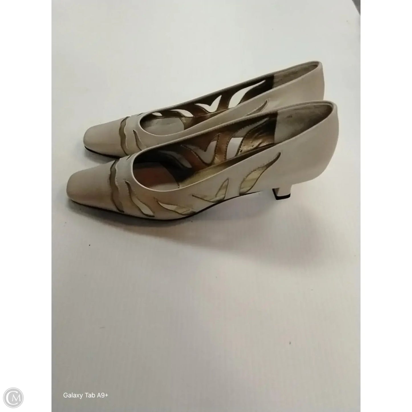 Shoes Heels Kitten By Vaneli In Tan, Size: 8