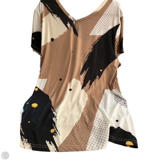 Blouse Short Sleeve By Clothes Mentor In Multi-colored, Size: 4x