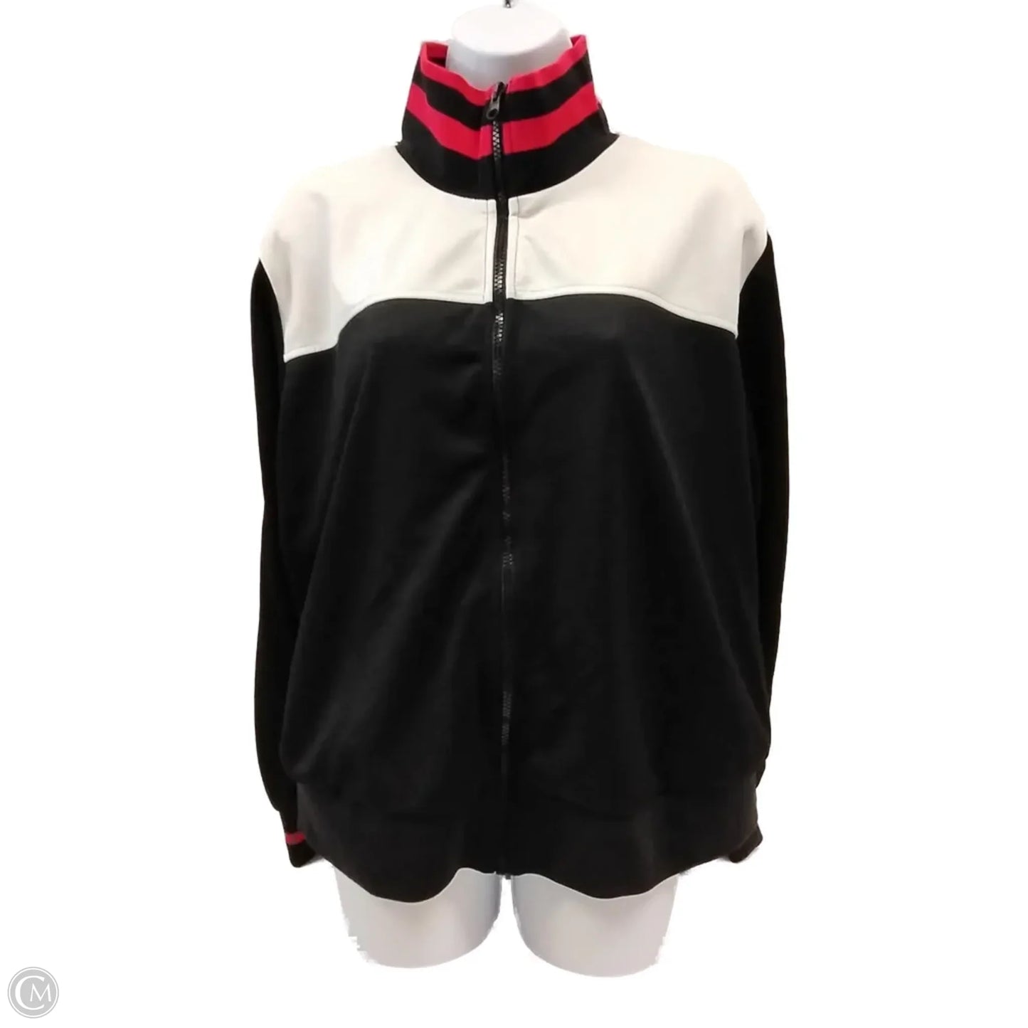 Athletic Jacket By Wild Fable In Black & Red, Size: 1x