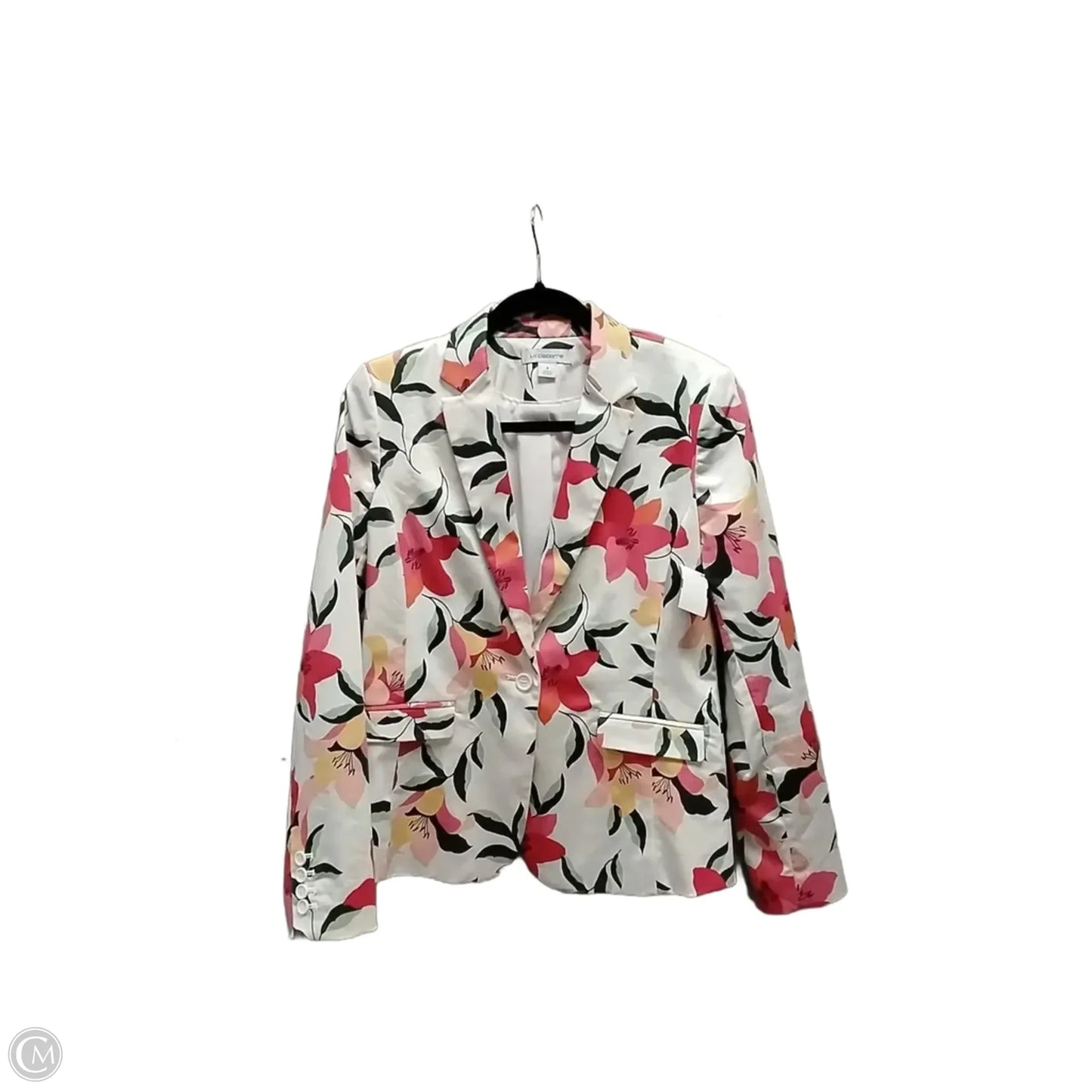 Blazer By Liz Claiborne In Floral Print, Size: 4