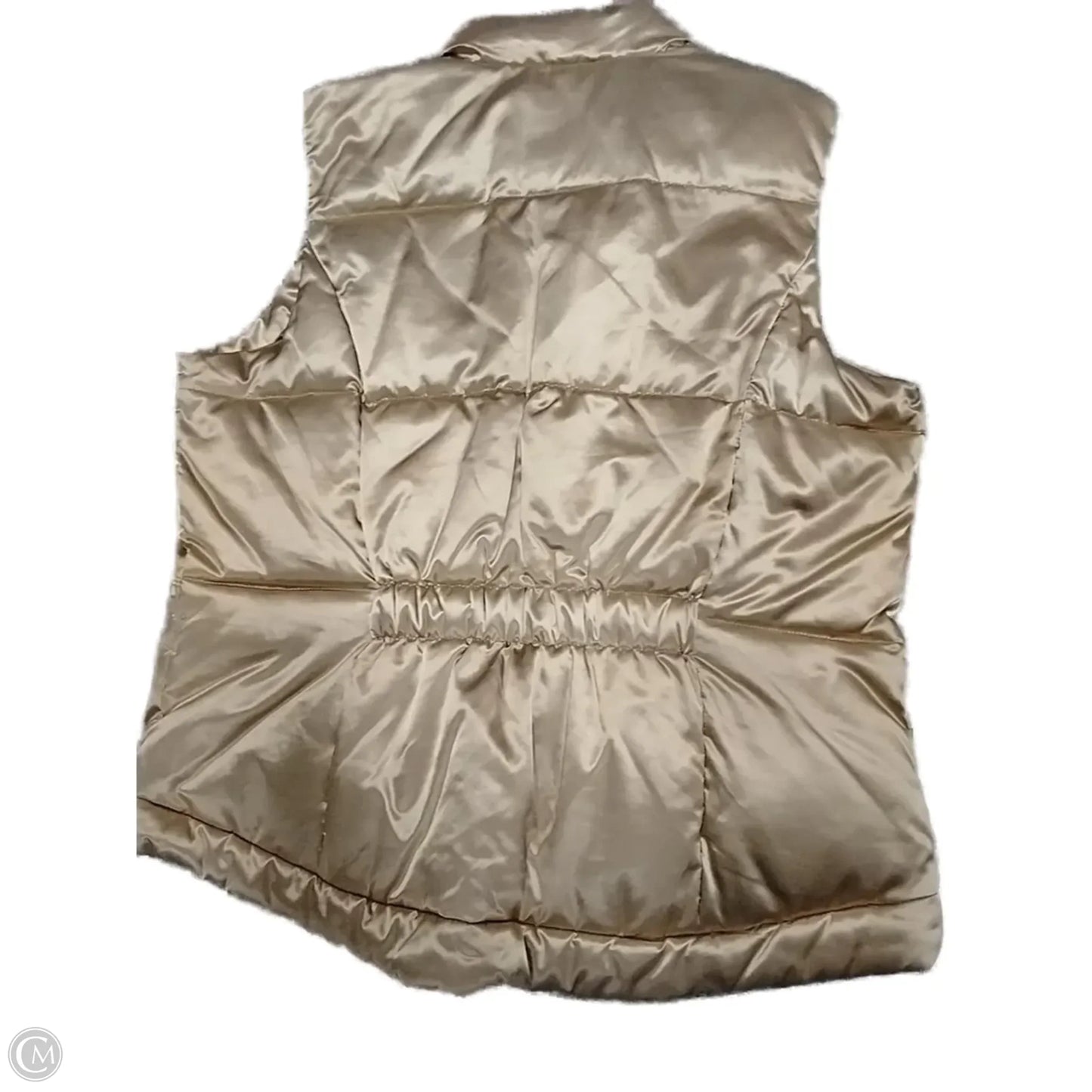 Vest Puffer & Quilted By Charter Club In Gold, Size: Large