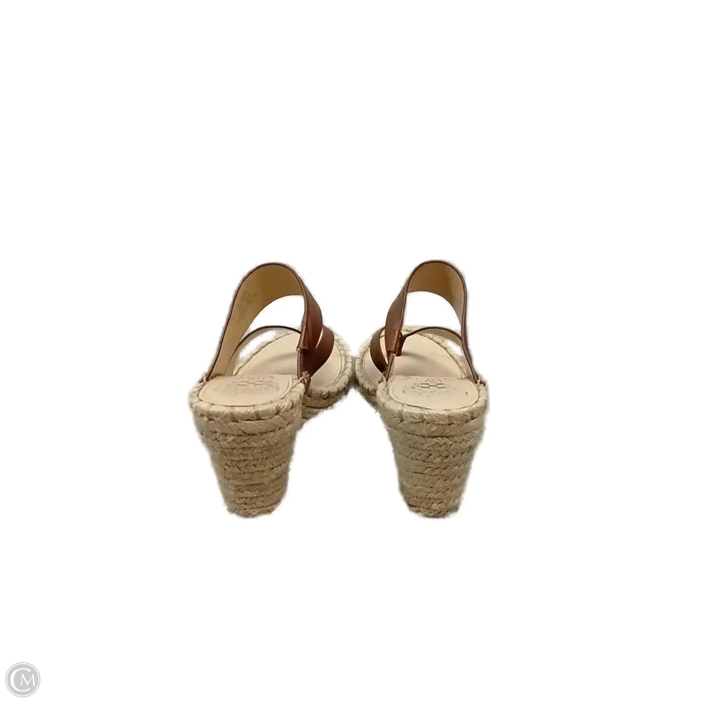 Sandals Heels Wedge By Vince Camuto In Tan, Size: 6