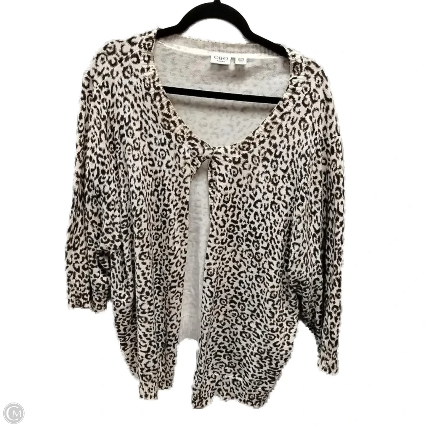 Cardigan By Cato In Animal Print, Size: 22