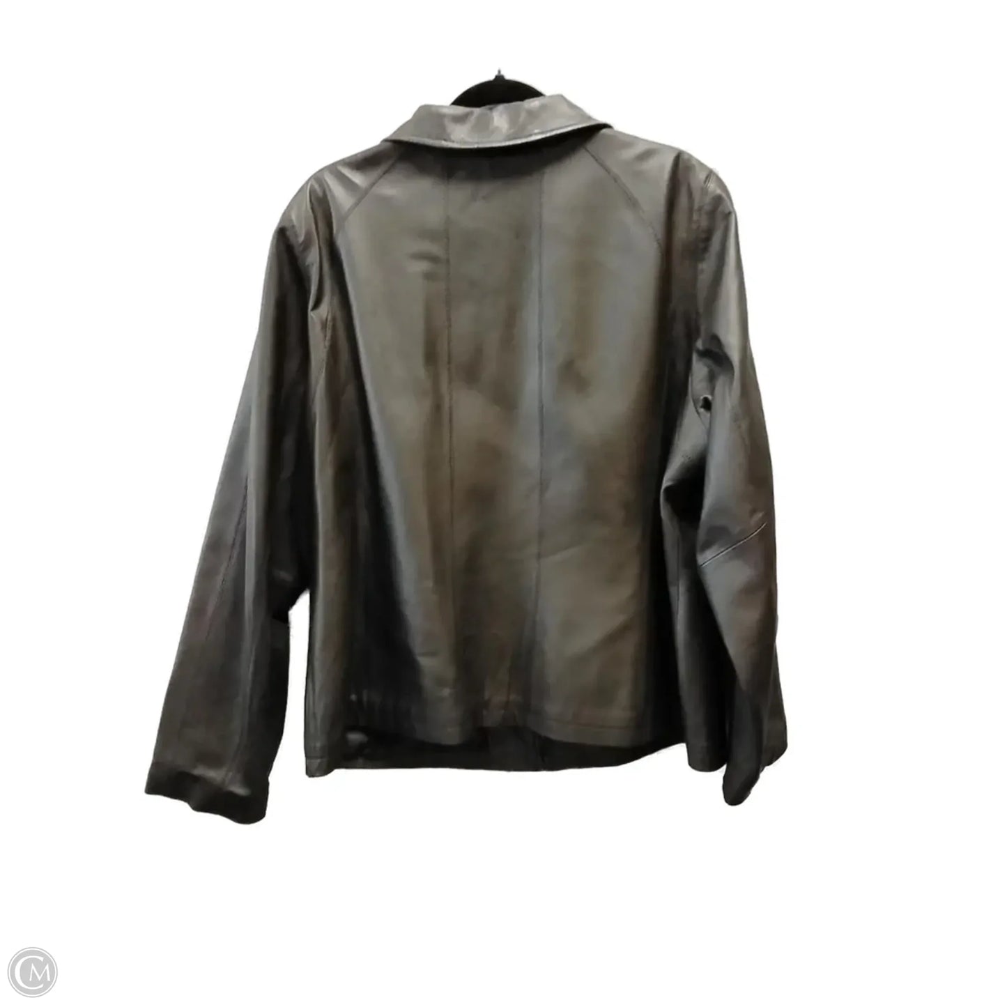 Jacket Leather By Worthington In Brown, Size: 2x