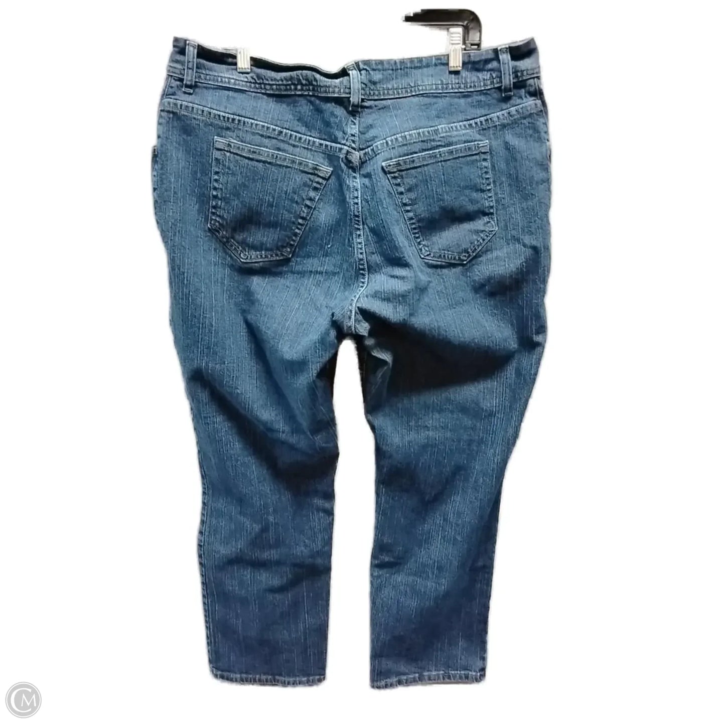 Jeans Straight By Riders In Blue Denim, Size: 20