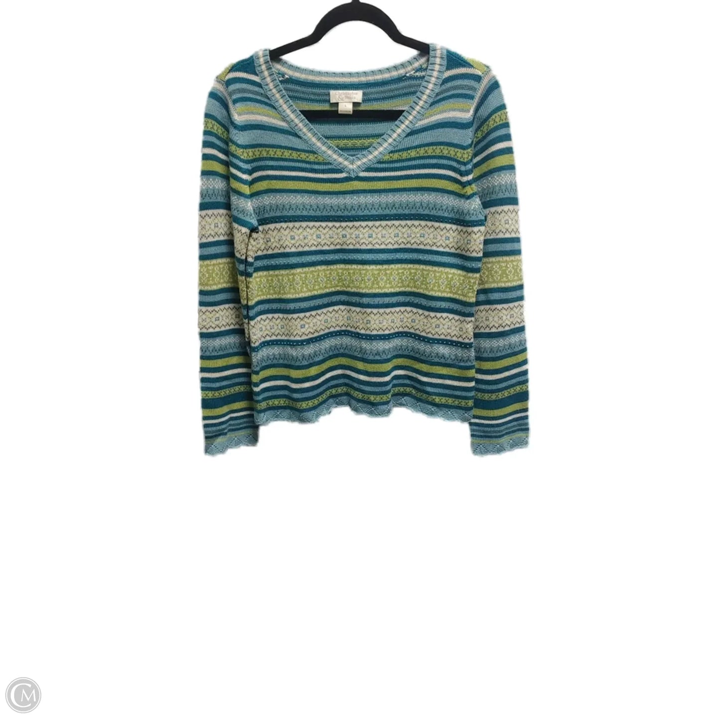 Sweater By Christopher And Banks In Multi-colored, Size: L