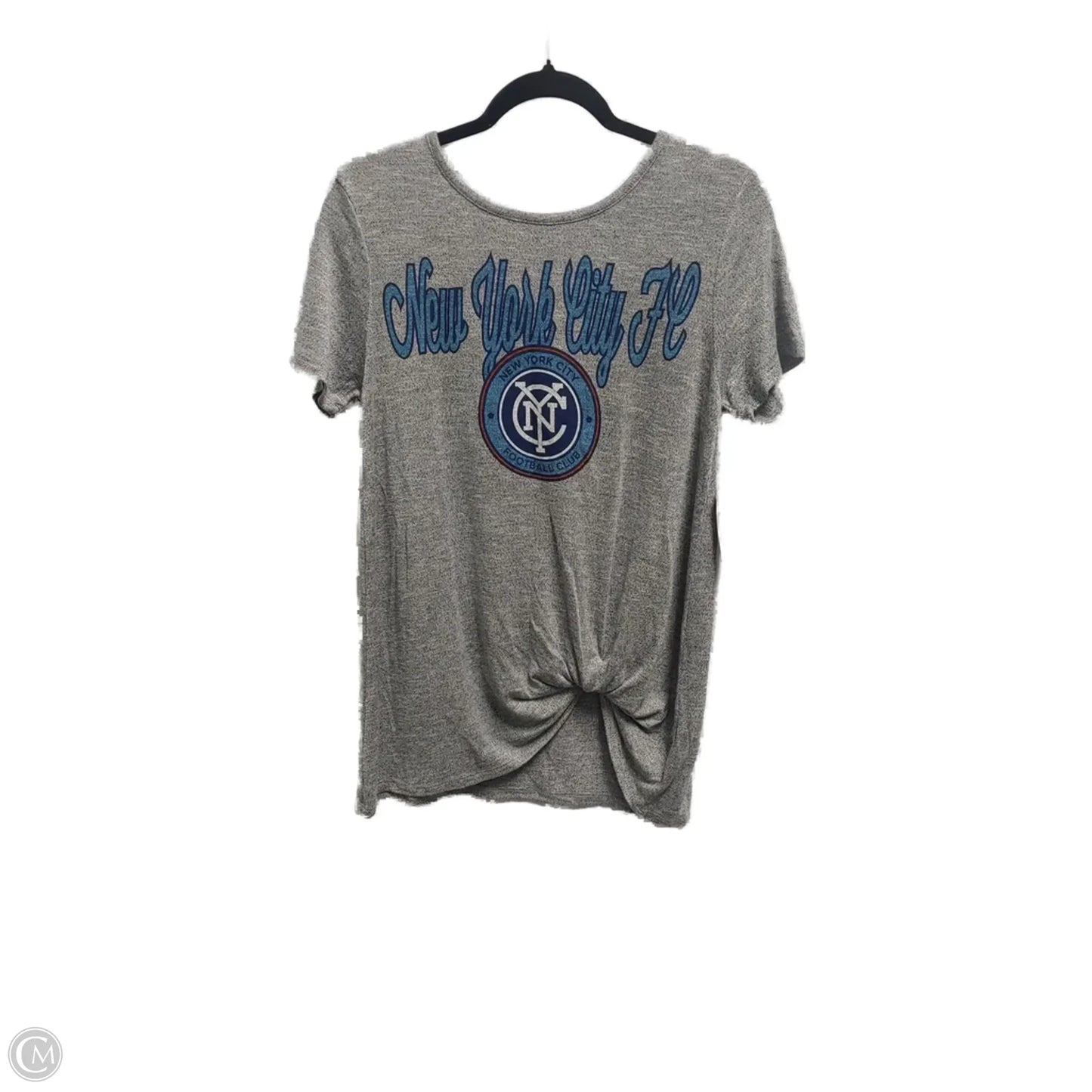 Athletic Top Short Sleeve By Concepts In Grey, Size: L