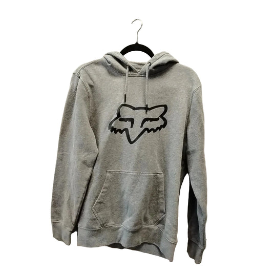 Sweatshirt Hoodie By Fox In Grey, Size: M