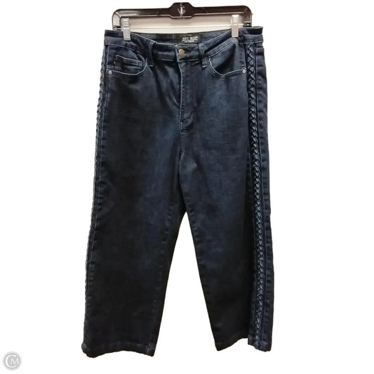 Jeans Wide Leg By Judy Blue In Blue Denim, Size: 15