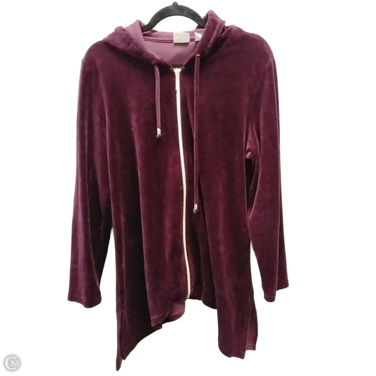 Sweatshirt Hoodie By Zenergy By Chicos In Red, Size: 2