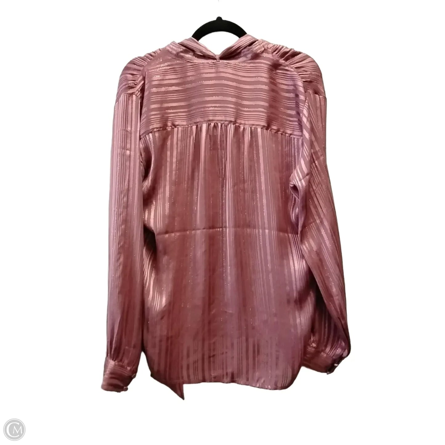 Top Long Sleeve By Express In Pink, Size: L