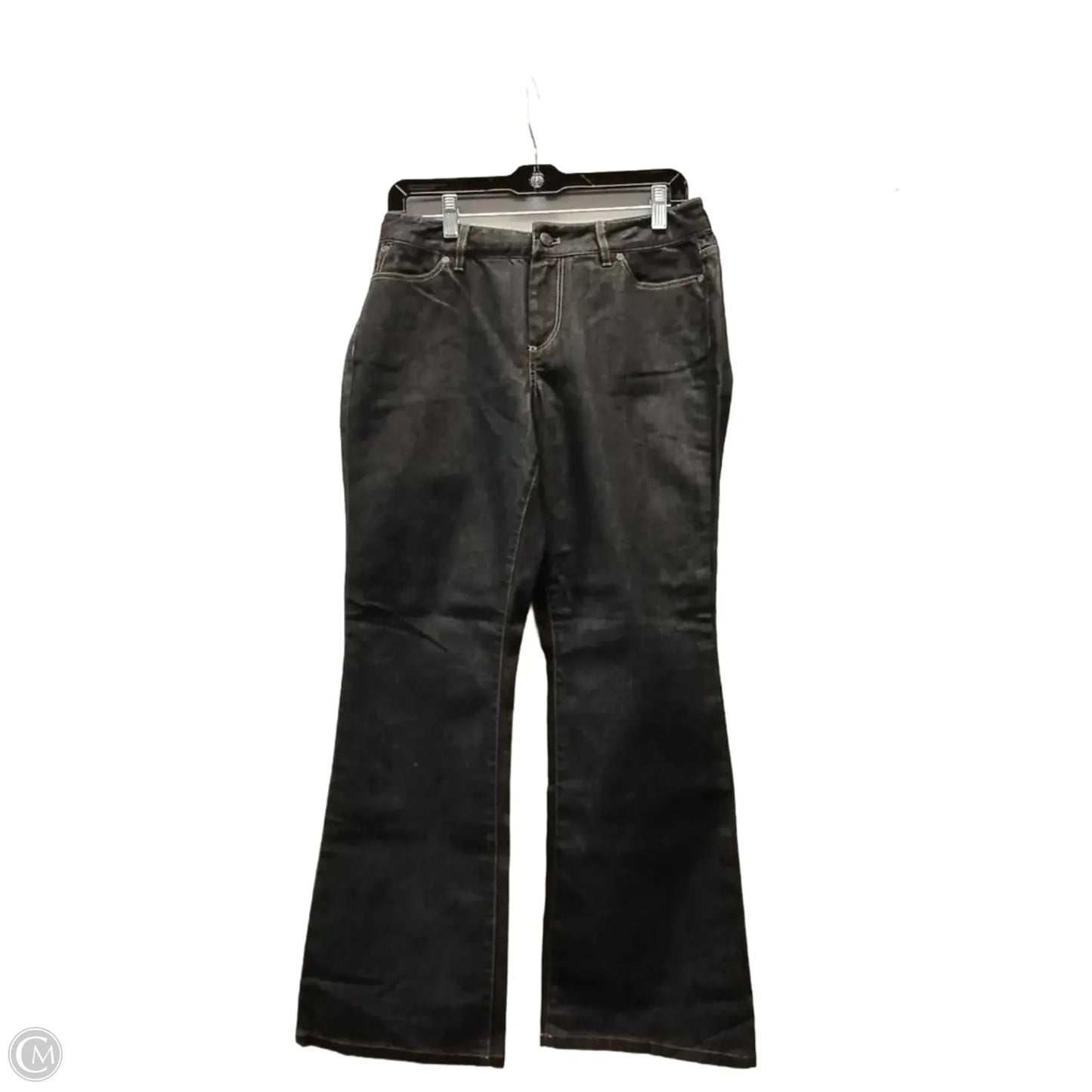 Jeans Boot Cut By Talbots In Black Denim, Size: 10