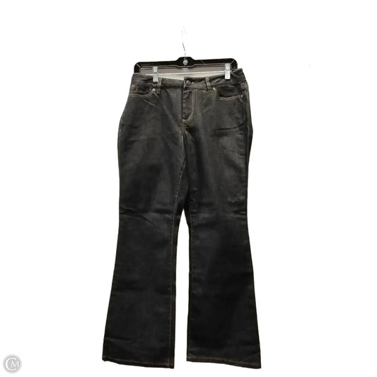 Jeans Boot Cut By Talbots In Black Denim, Size: 10
