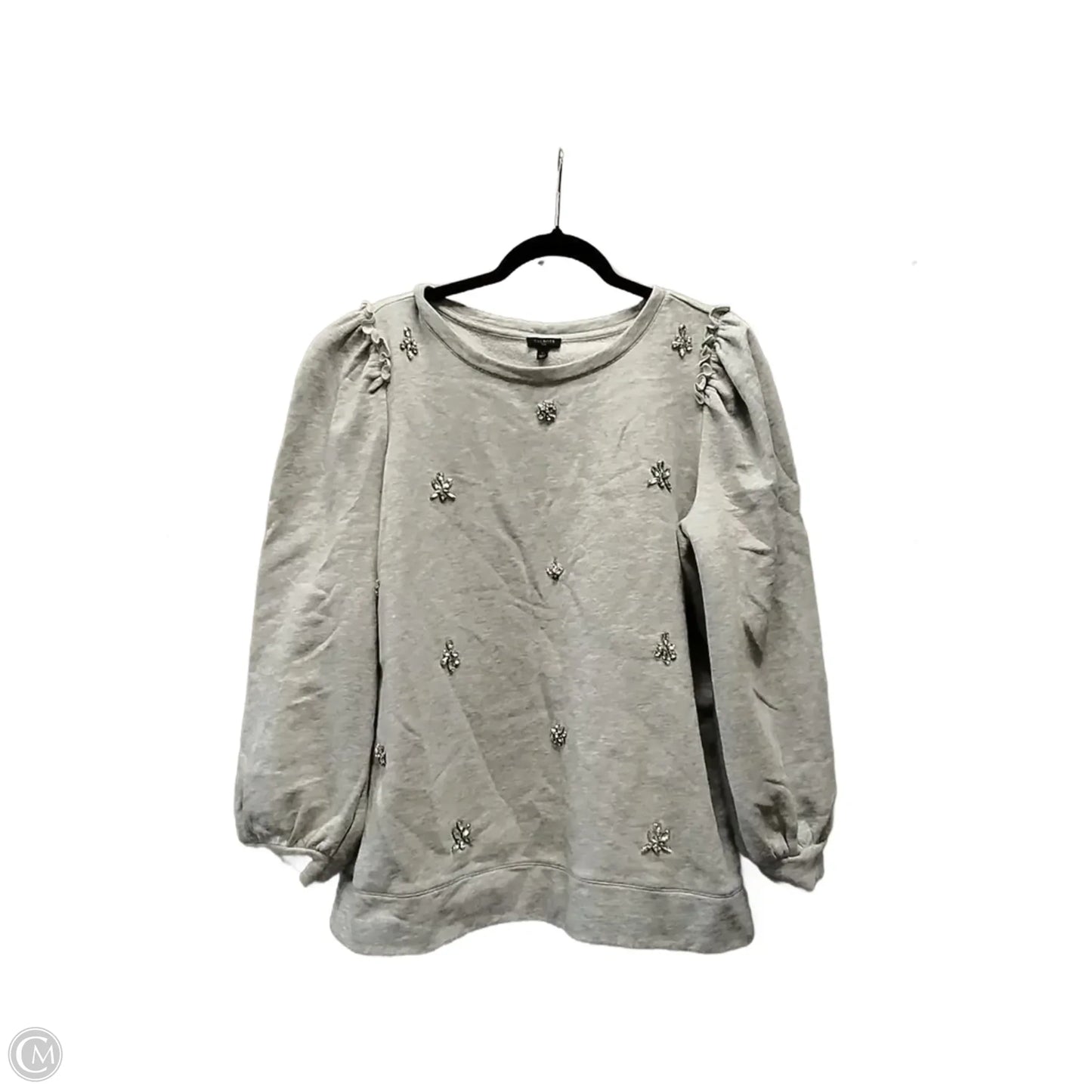 Sweatshirt Crewneck By Talbots In Grey, Size: Xs