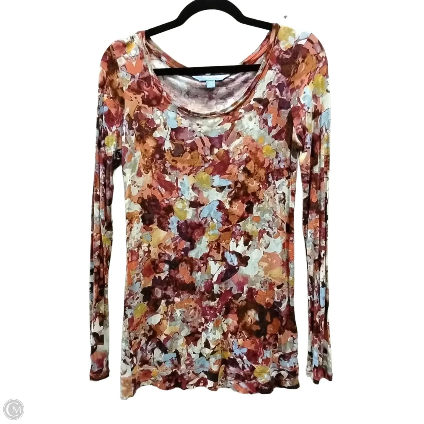 Top Long Sleeve By Simply Vera In Multi-colored, Size: Xs