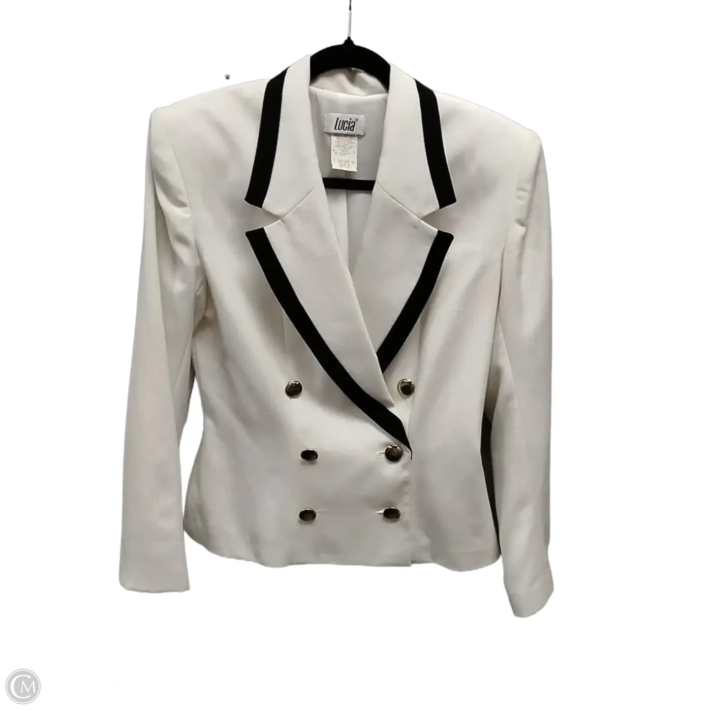 Blazer By Clothes Mentor In White, Size: 6