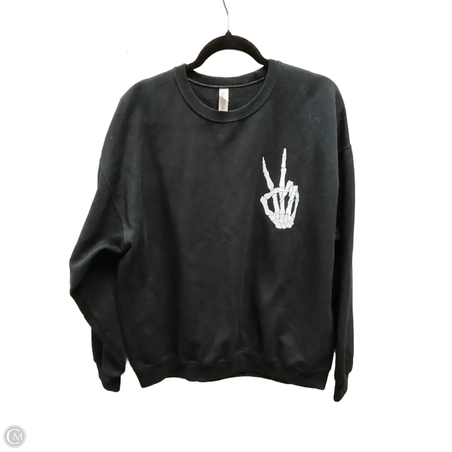 Sweatshirt Crewneck By Jerzees In Black, Size: Xl