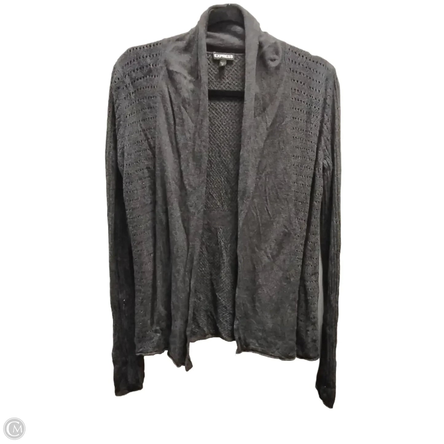 Cardigan By Express In Grey, Size: L