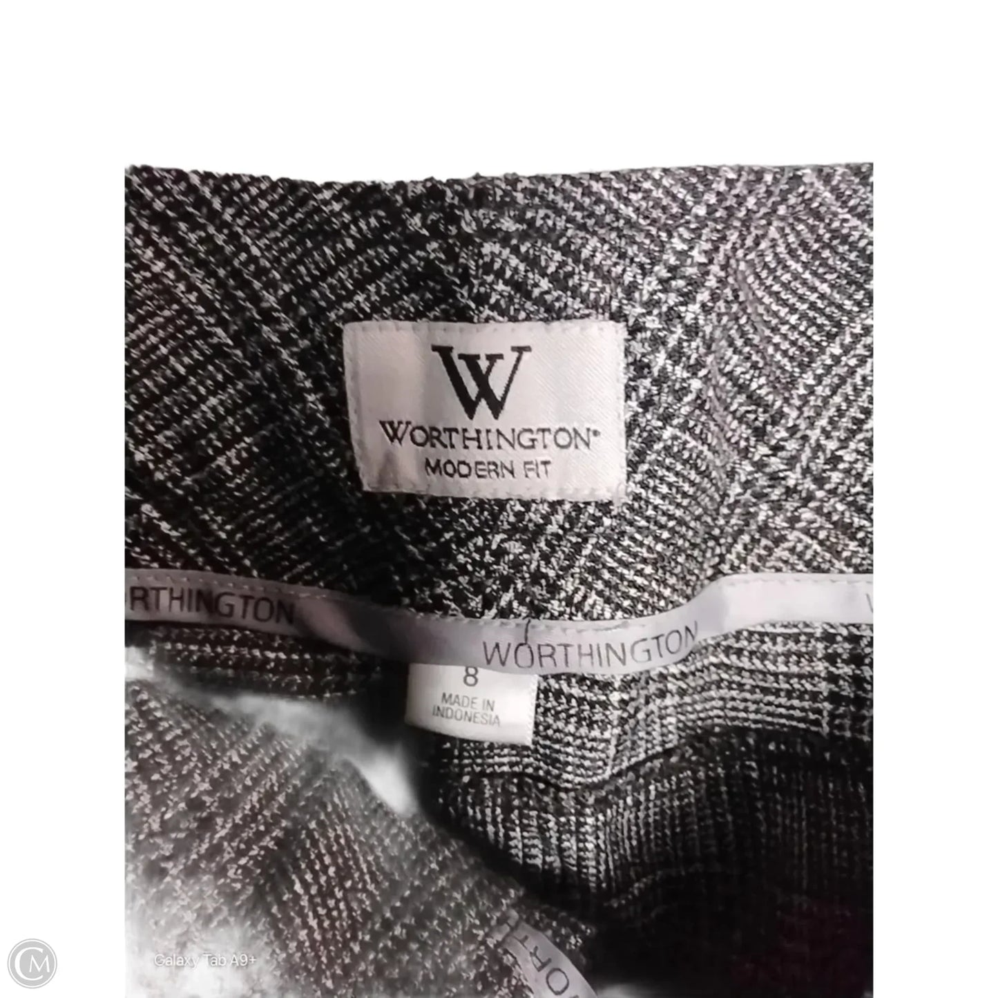 Pants Linen By Worthington In Striped Pattern, Size: 8