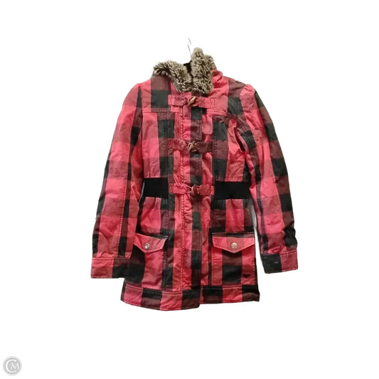 Coat Parka By Roxy In Plaid Pattern, Size: S