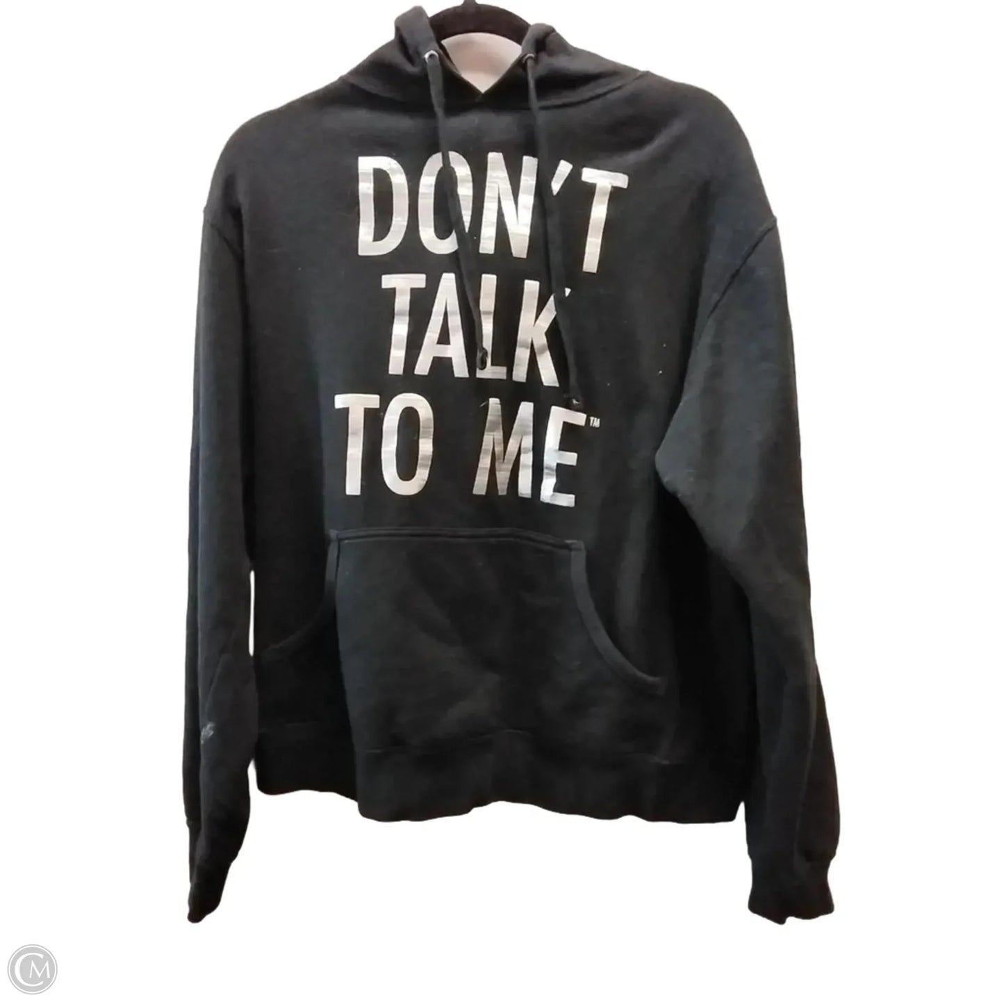 Sweatshirt Hoodie By Indigo In Black, Size: M