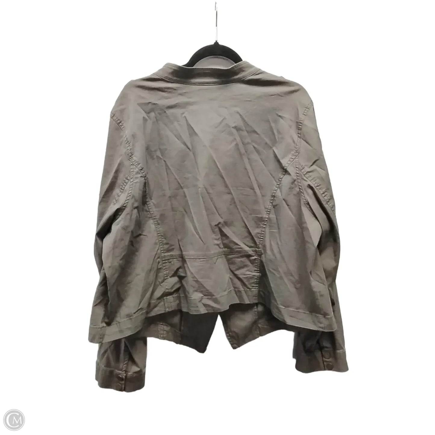 Jacket Shirt By Lane Bryant In Green, Size: 24