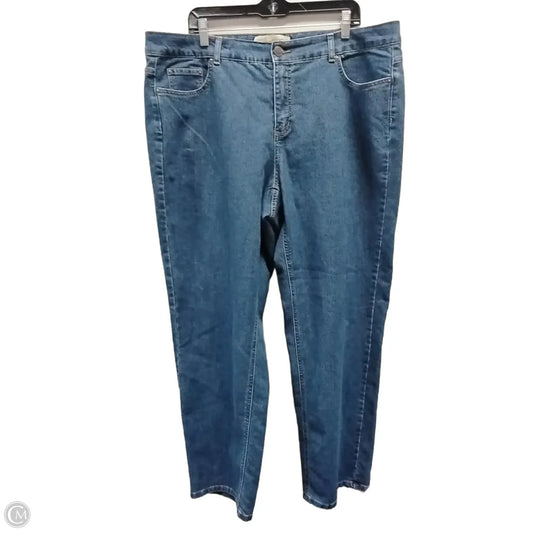 Jeans Straight By Clothes Mentor In Blue, Size: 22w