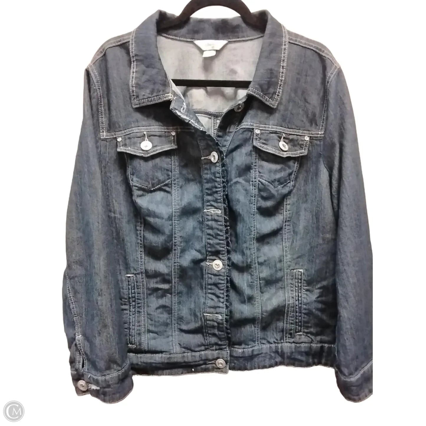 Jacket Denim By Cj Banks In Blue, Size: 2x
