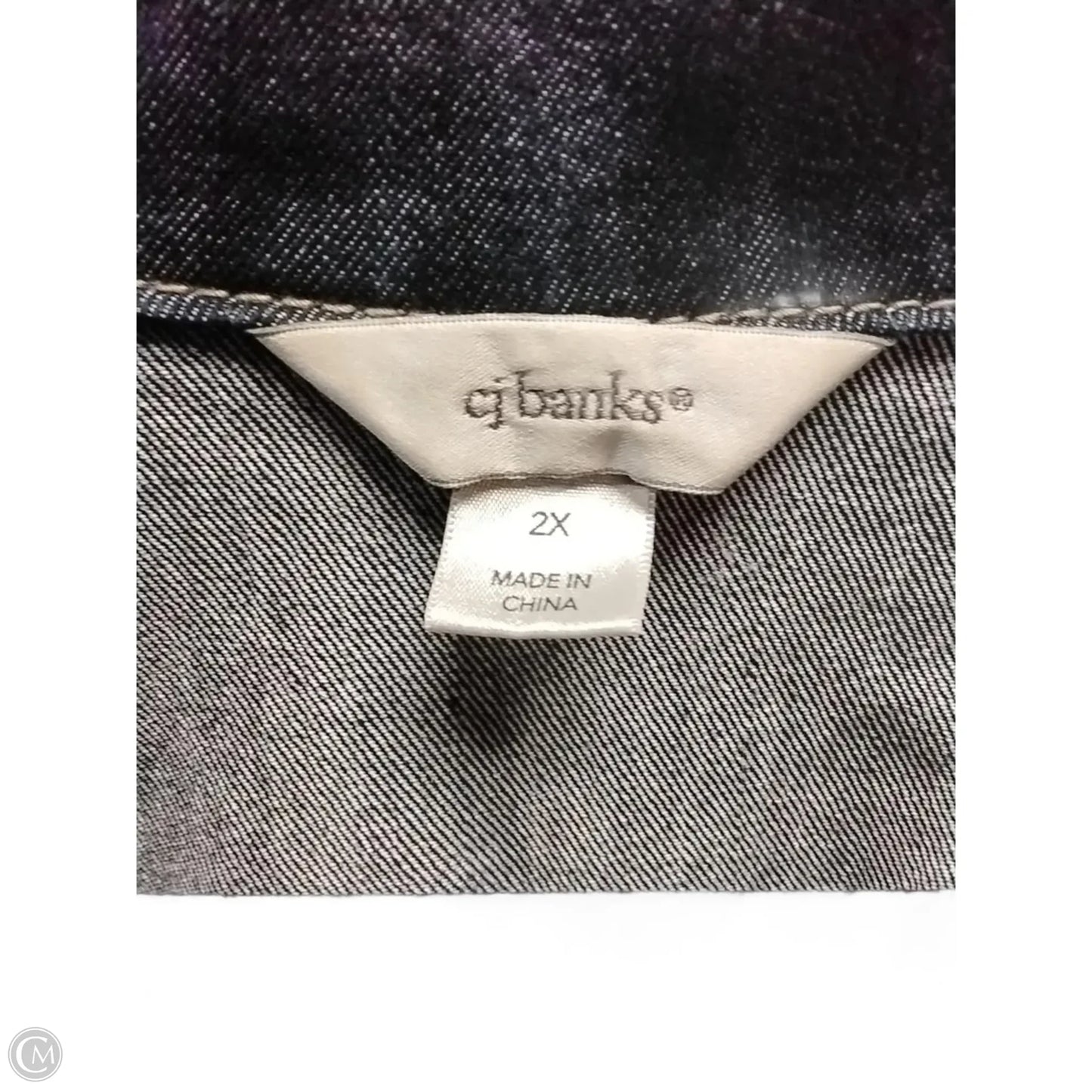 Jacket Denim By Cj Banks In Blue, Size: 2x