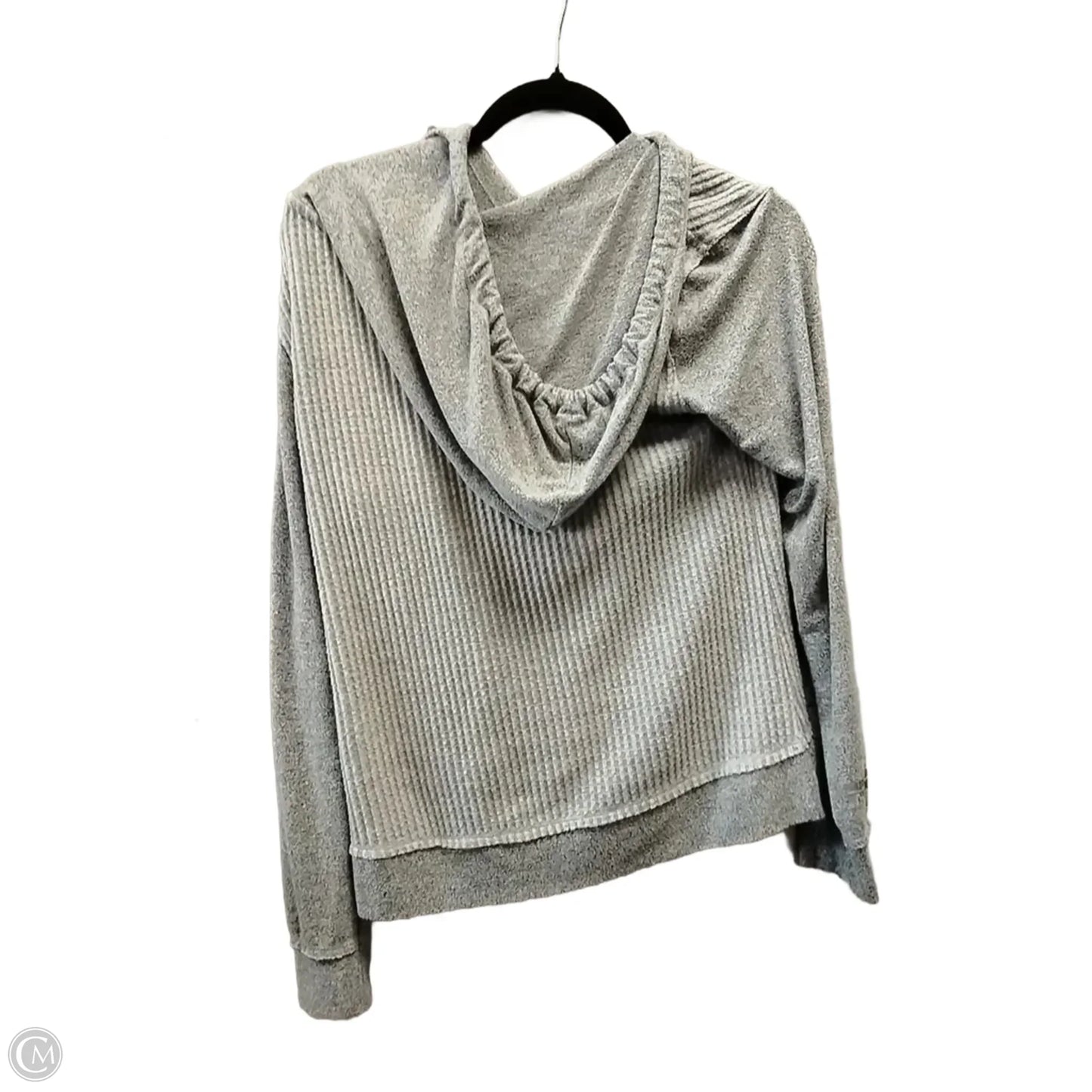 Athletic Sweatshirt Hoodie By Clothes Mentor In Grey, Size: M