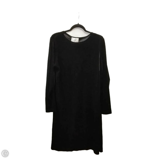 Dress Casual Midi By Susan Graver In Black, Size: L