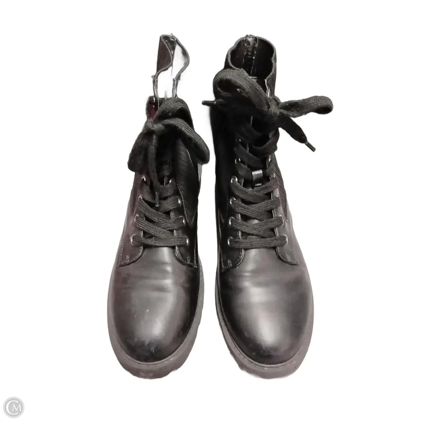 Boots Ankle Flats By Clothes Mentor In Black, Size: 9