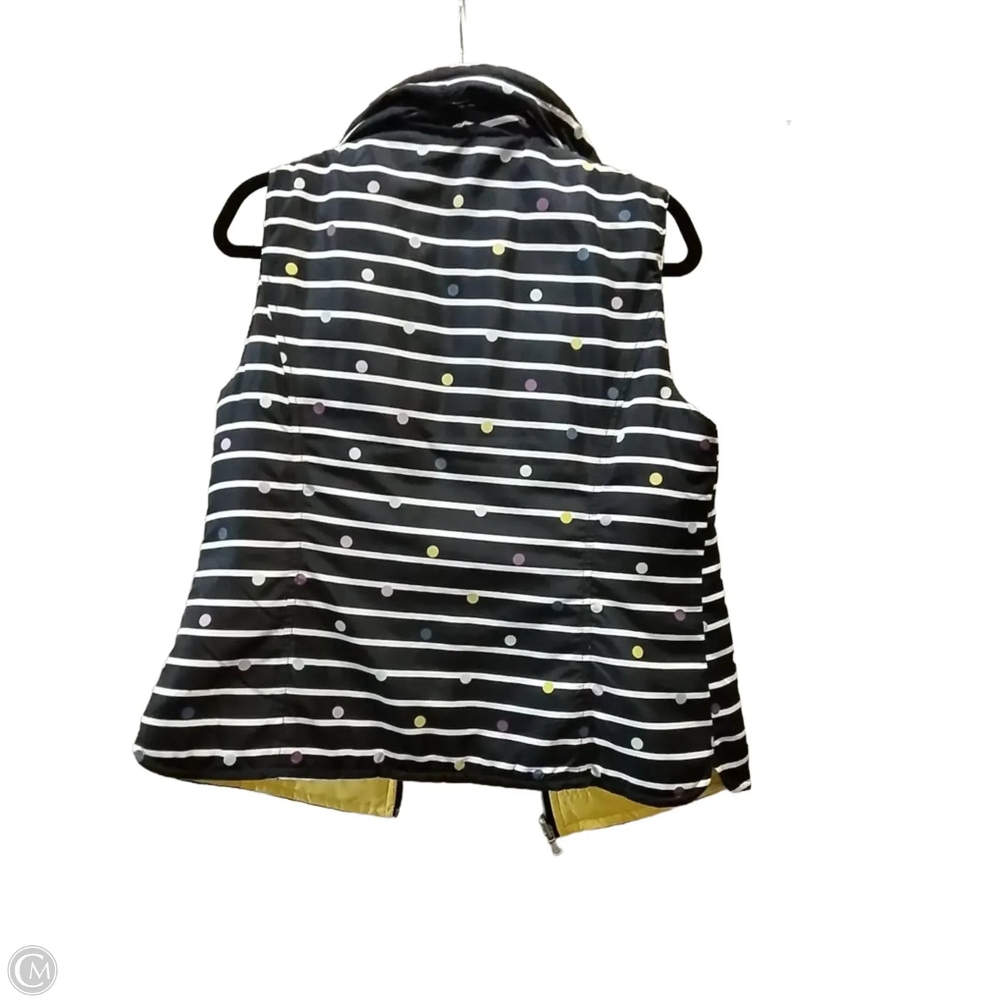 Vest Puffer & Quilted By Clothes Mentor In Polkadot Pattern, Size: M