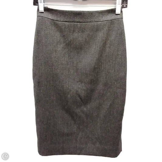 Skirt Midi By Ann Taylor In Grey, Size: 0