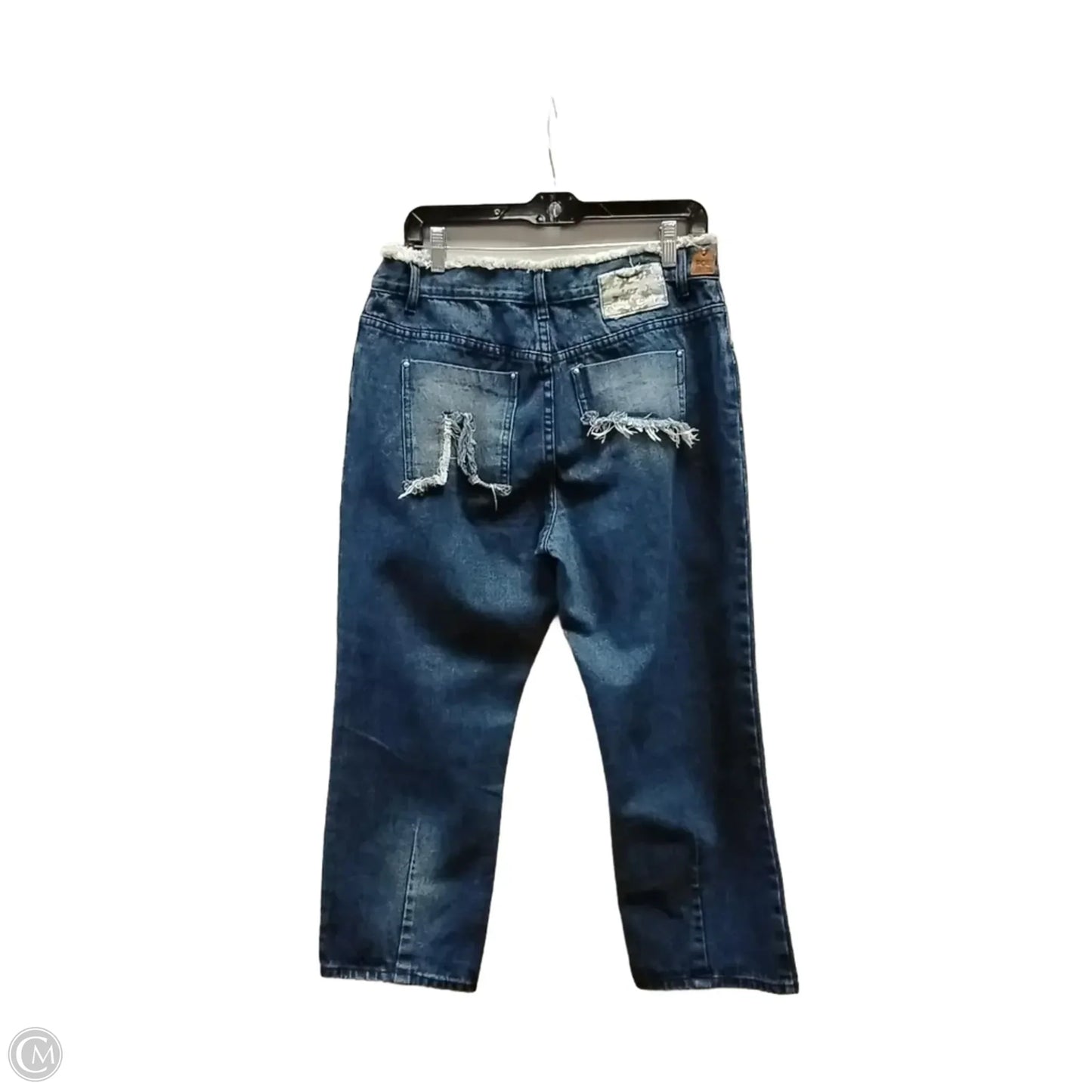 Jeans Wide Leg By Pol In Blue Denim, Size: L