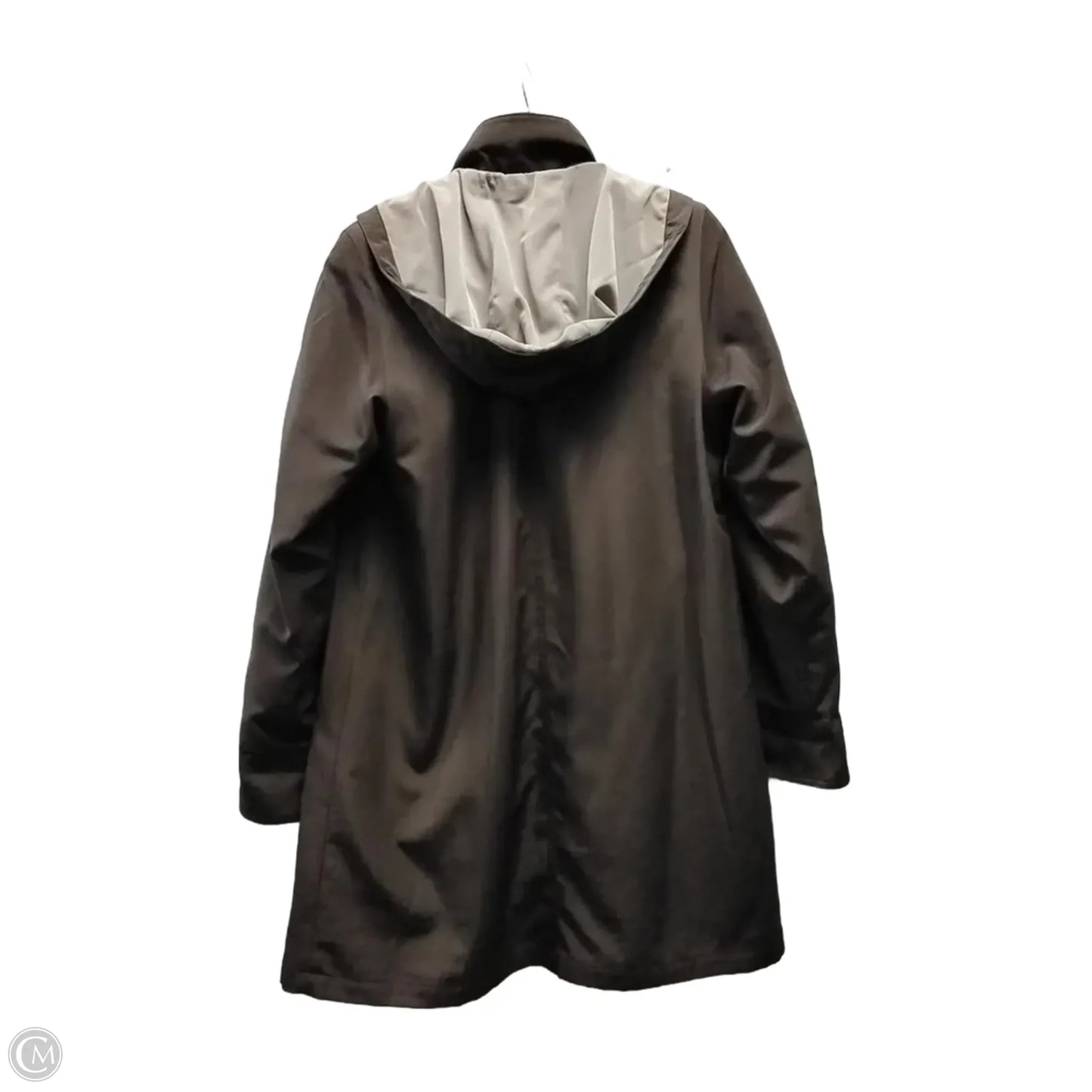 Coat Trench Coat By Gallery In Brown, Size: M