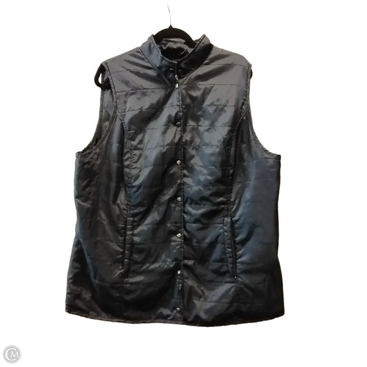 Vest Puffer & Quilted By Avenue In Black, Size: 20
