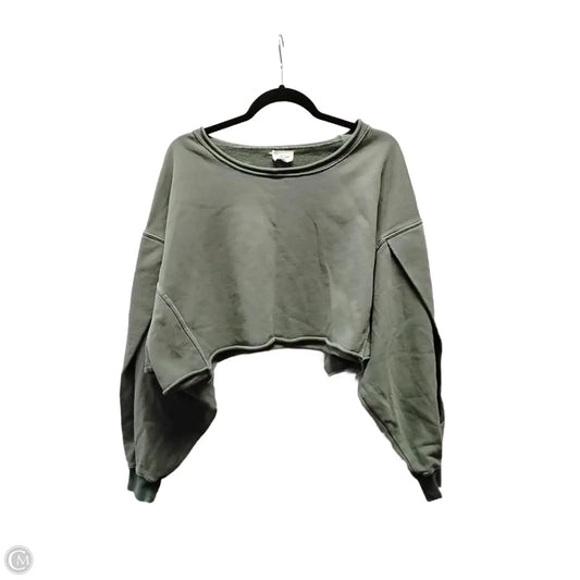 Sweatshirt Crewneck By Peach Love Cream California In Green, Size: S
