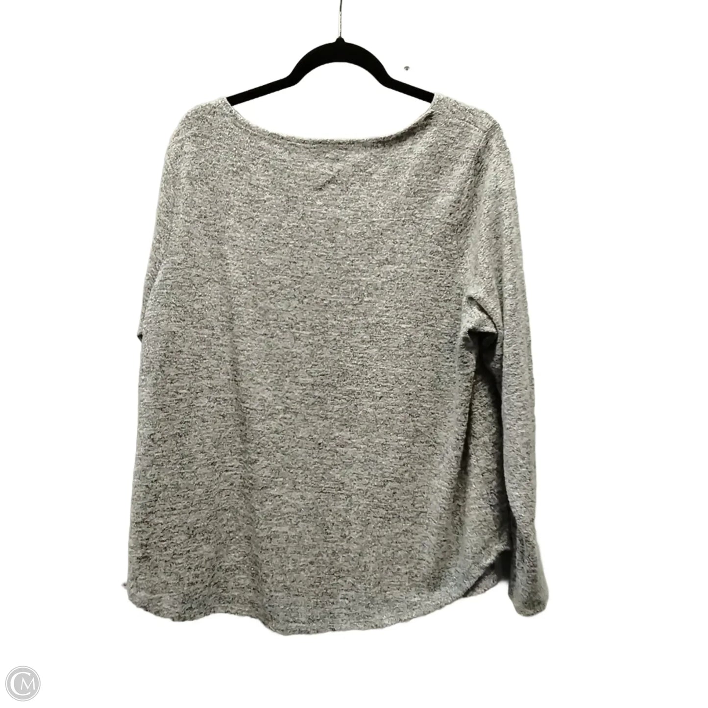 Top Long Sleeve By Maurices In Grey, Size: 1x