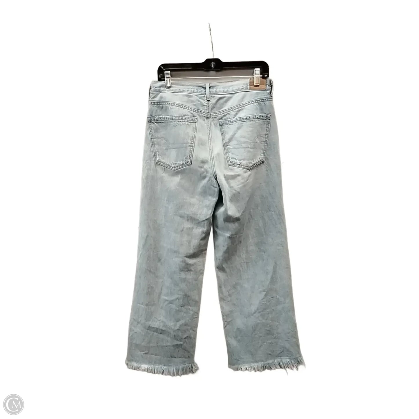 Jeans Wide Leg By American Eagle In Blue Denim, Size: 6