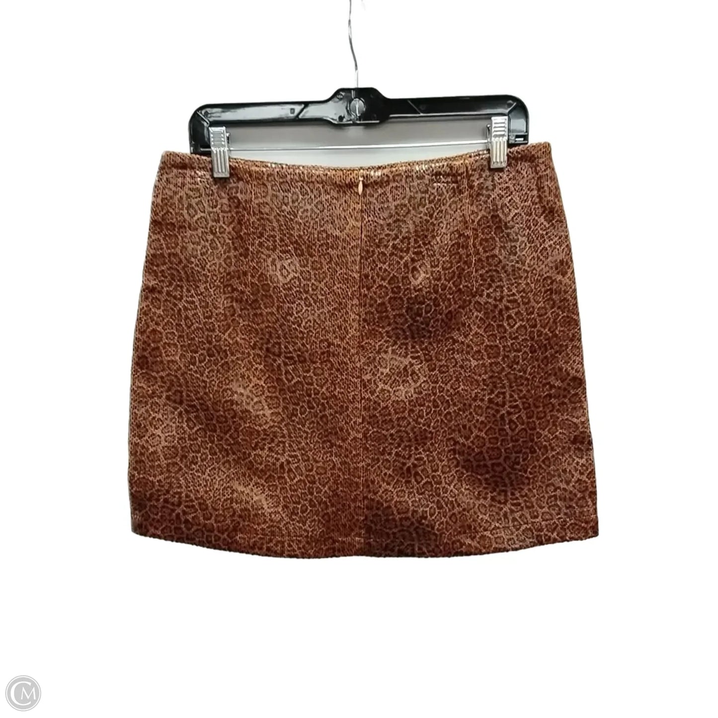 Skirt Mini & Short By Umgee In Leopard Print, Size: L