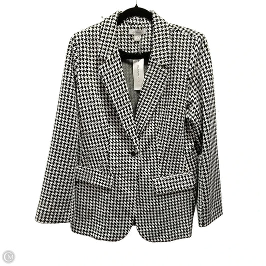 Blazer By Liz Claiborne In Black & White, Size: L